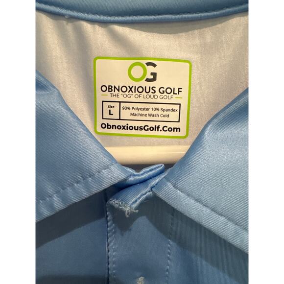 MSRP $99.97 NWOT Obnoxious Flamingo Cool Tech Performance Golf Polo Size L-XL - Picture 5 of 8
